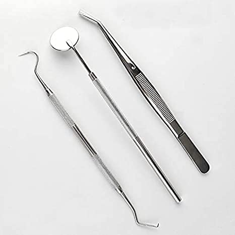 Stainless Steel Dental Instruments Set | Basic Dentist Tools Kit