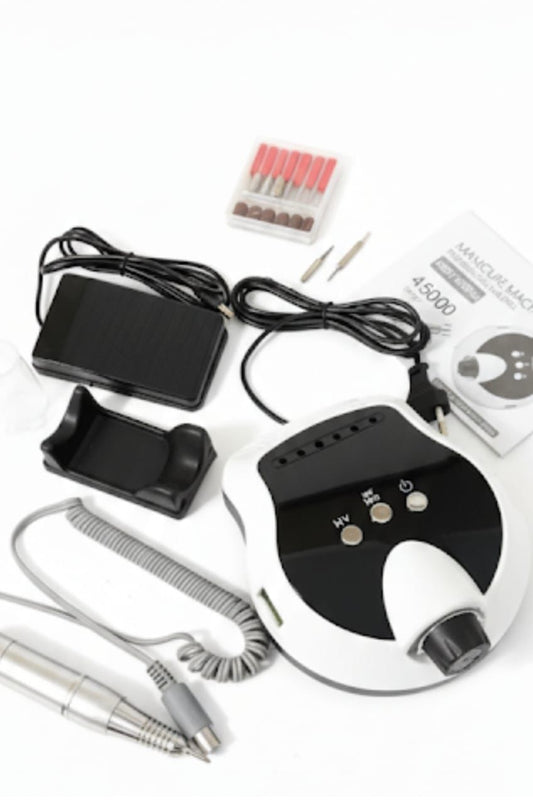 45000RPM Electric Nail Drill Machine Professional Nail Polishing Machine With Pedicure Foot Pedal Nail Sander Drill Milling Tool