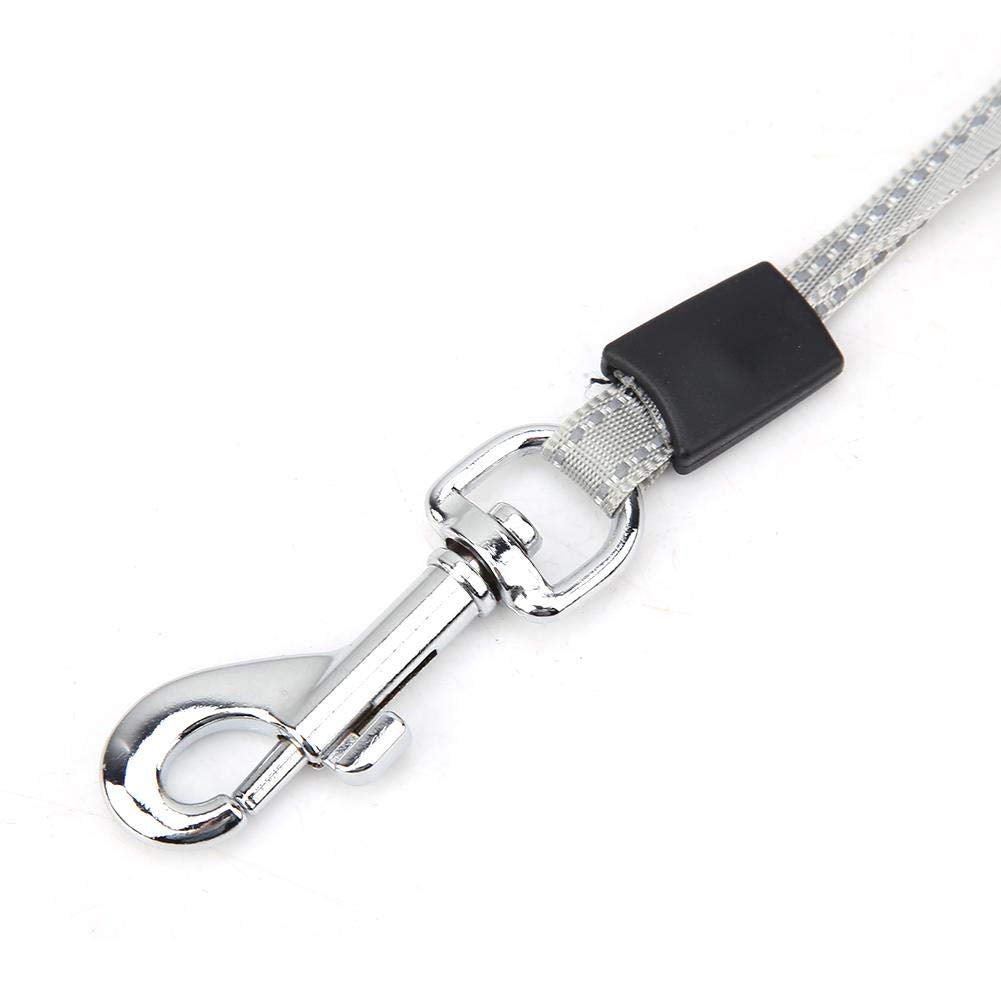 Retractable Dog Pet Leash - Heavy Duty Pet Rope Nylon Reflective Tape(Light blue)