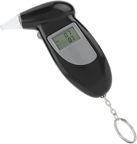 CHICIRIS Portable Digital Alcohol Breath Tester Keychain, LCD Screen Breath Analyzer, Small Size for Lightweight Travel, Audible Alert with Optional...