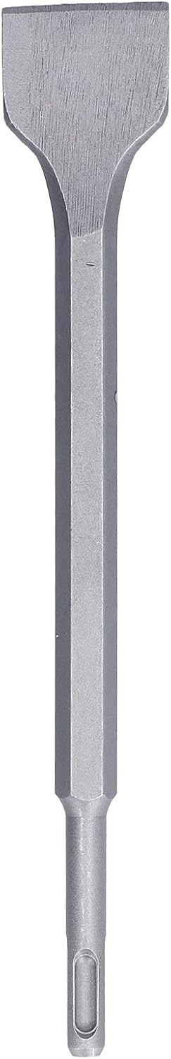 Chisel Set, Abrasion Resistant Carbon Steel Scaling Chisel, Flat Chisel, Flat Hammer Drill Bits, Concrete Removal Chisel for Concrete (SDS PLUS (round handle))