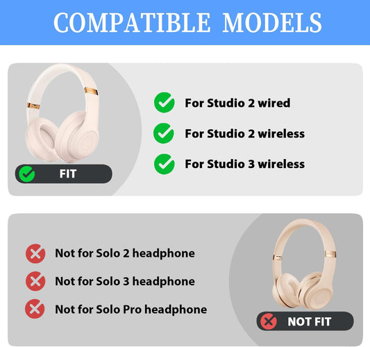 Studio 3 Headband Replacement Top Headband Replacement Head Band Parts Accessories Repair Kit Compatible with Studio 3.0 A1914 Wireless Studio 2.0 Wireless...