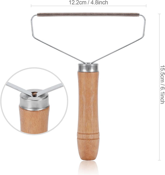 Kronwahl 2 PIECE reusable manual lint shaver, convenient lint remover, portable and efficient lint brush, lint roller for clothes, carpets, pet hair and more