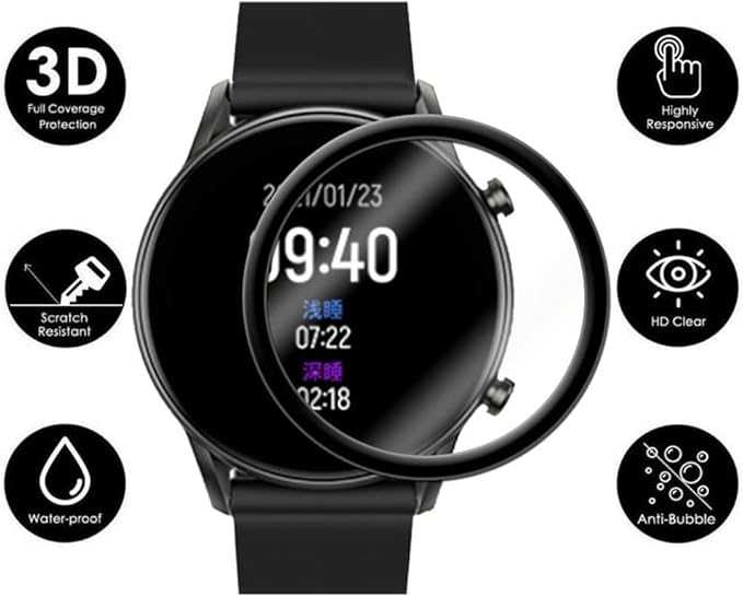 Screen Protector Compatible for Haylou RT2 LS10 Smart Watch