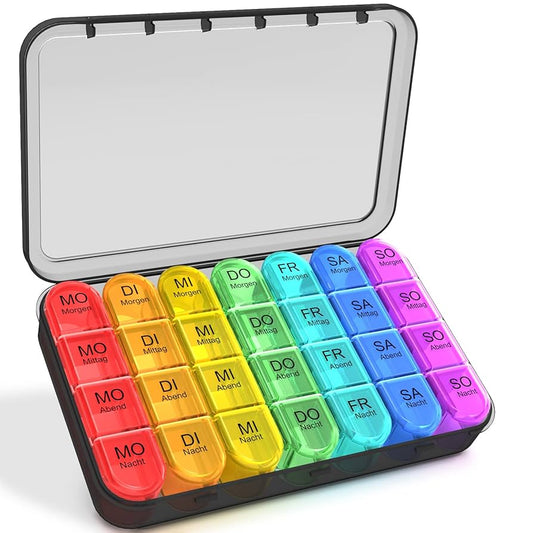 7-Day Pill Organizer – Morning, Lunch, Evening Compartments