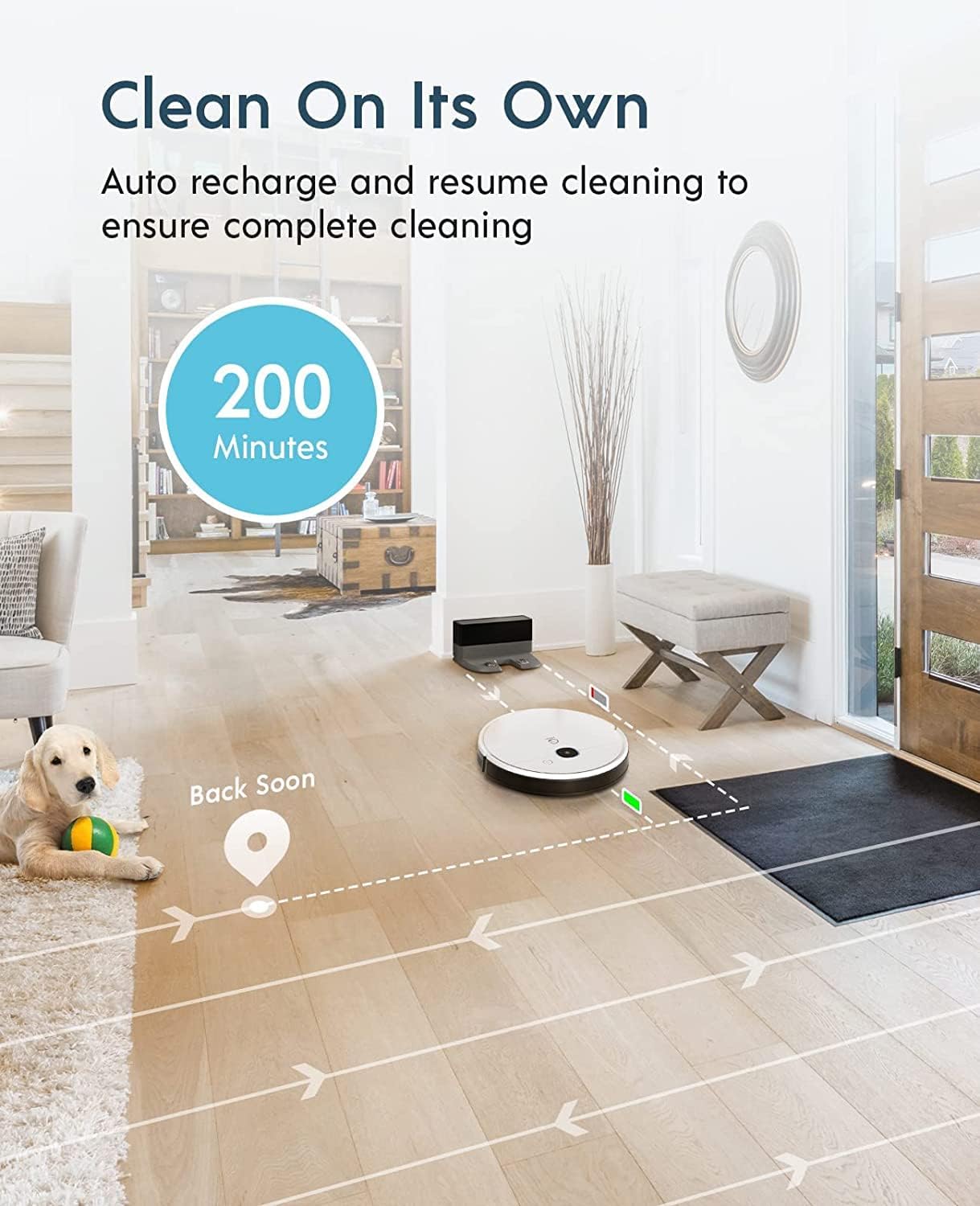 Yeedi vac Station Robot Vacuum and Mop - Self Emptying 3-in-1 Cleaner,200-Min Runtime,3000Pa Suction, Smart Mapping, Carpet Detection, Alexa Compatible,...