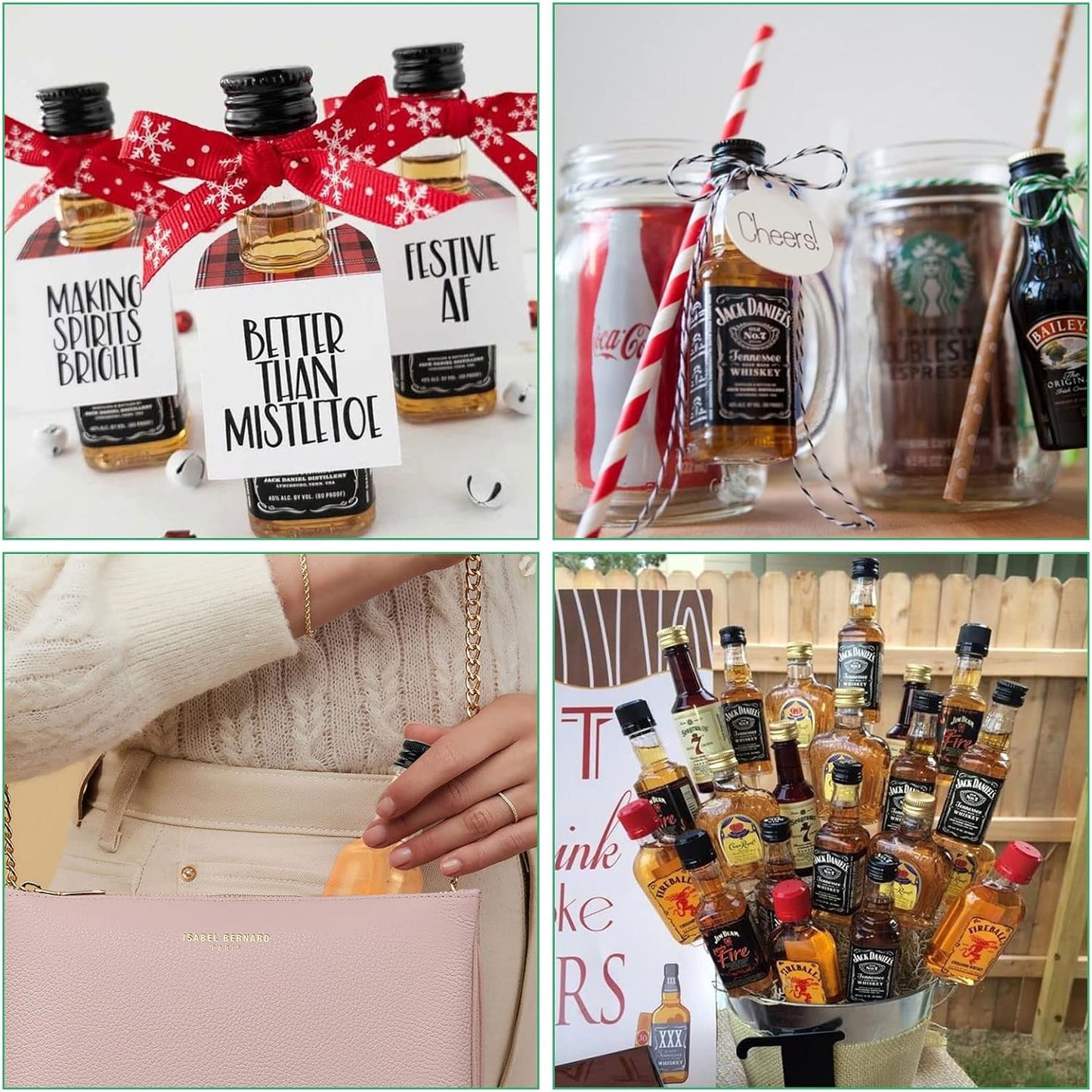 DAJAVE 50 Pack Mini Liquor Bottles, 1.7 fl oz Plastic Spirit Bottle with Black Screw Cap, Liquid Funnel for Easy Pouring, Filling, Miniature Bottles for...