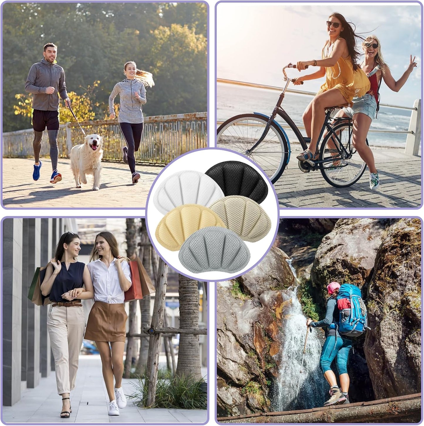 10 Pairs of Heel Protectors for Shoes, Heel Saver for Shoes, Self Adhesive Heel Pads for Men Women, Heel Protector for Sneakers High Heels, Sneakers Boots