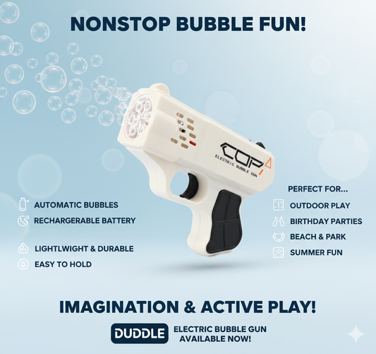 Electric Rechargeable Bubble Blaster β Automatic Bubble Gun Toy for Kids & Outdoor Play