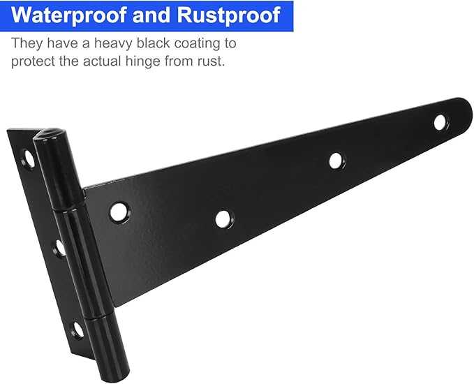 T Strap Hinges 7 Inch Heavy Duty Gate Hinges PACK OF 4