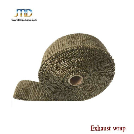 Heat Shield Insulation Wrap 1.5mm x 50mm x 15m – Exhaust Muffler Thermal Tape with 4 Stainless Ties