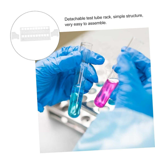 OUNONA 2pcs Dropper Holder Plastic Test tube Holder 20 hole Test