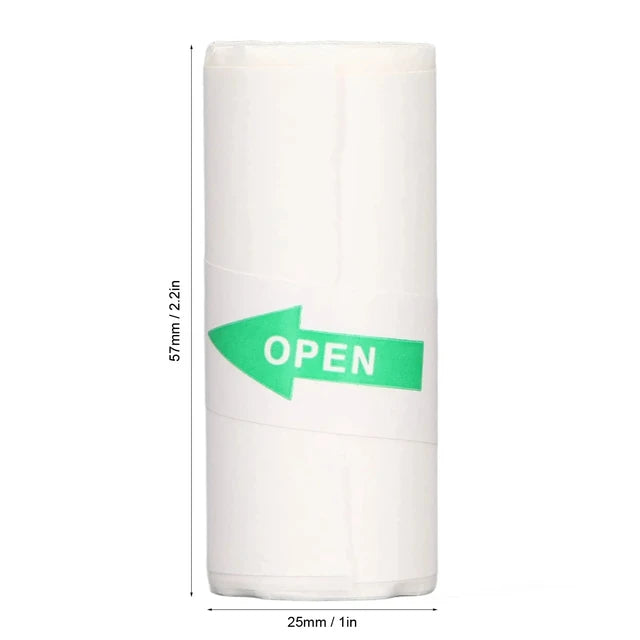 pack of 3 Portable Thermal Printer Paper | BPA-Free Rolls for Receipts & Notes