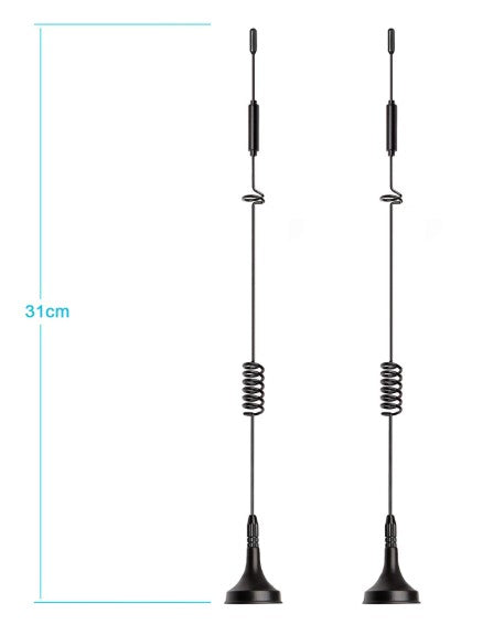 Bingfu 4G LTE Antenna TS9 Aerial 8dBi Magnetic Base Antenna 2-Pack Compatible with MiFi Hotspot Router USB Modem Dongle Netgear LB2120 Nighthawk M1 MR1100 M2 MR2100 AC785 AC797 AC790 AC810