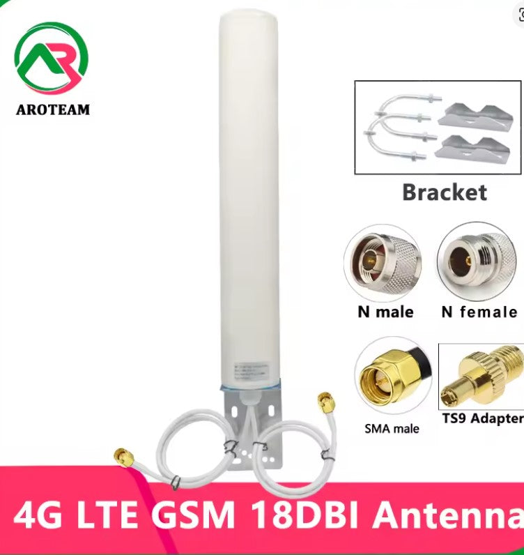 Dual Band 4G LTE 3G GSM WiFi 18dbi Antenna Outdoor Waterproof for Router Aerial Communication Antennas with N female RP SMA TS9 5.0 3 Reviews ౹ 4 sold byANRUIOU Antenna Stor... (4.6 | 600+ sold )