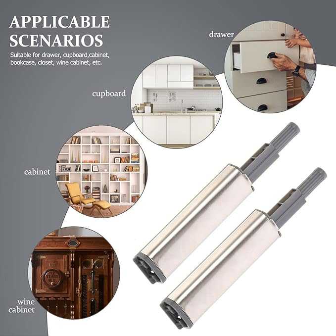 10 Pcs Cabinet Magnetic Push Lock Cabinet Latch Magnet Door Latch Cabinet Push Open Buffer Magnetic Door Catch Door Push Latches Push to Open Buffers Door Buffer Latches
