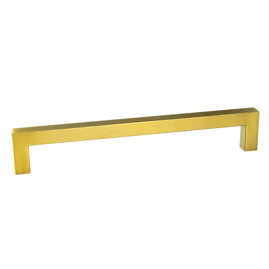 Randy & Travis Machinery Brushed Brass Drawer Pulls β Contemporary Gold Cabinet Handles for Kitchen & Bathroom
