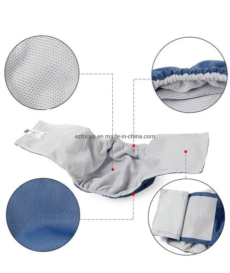 3pcs of Waterproof Reusable Male Dog Diaper – Washable Belly Band Wrap for Toilet Training WBB12547
