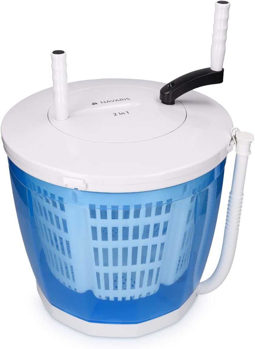Navaris 2 in 1 Mini Washing Machine and Laundry Spinner
