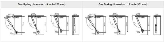 Hettich Gas Spring 15 KG