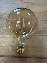 Bonlux 8W G125 LED Globe Light Bulb – E26 Dimmable Vintage Edison Bulb 2700K Warm White (1 Pack)