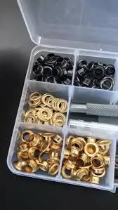 Hztyyier 280 Sets Grommet Kit – 4mm Metal Eyelets Tool Set for Leather, Fabric & DIY Crafts