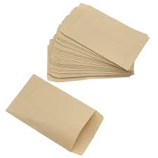 Small Craft Envelopes – 50pcs Mini Brown Kraft Paper Pouches for Jewelry, Seeds, Coins & Gifts
