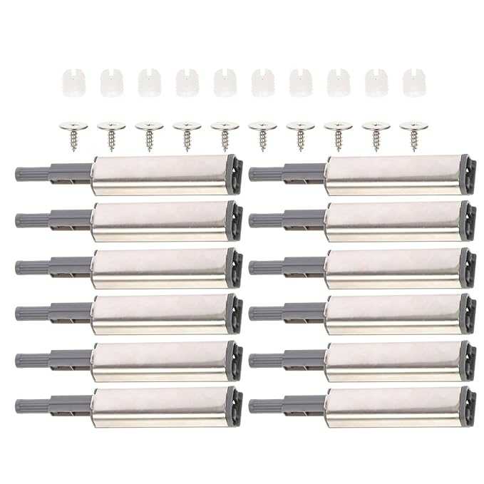 10 Pcs Cabinet Magnetic Push Lock Cabinet Latch Magnet Door Latch Cabinet Push Open Buffer Magnetic Door Catch Door Push Latches Push to Open Buffers Door Buffer Latches