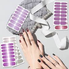 SILPECWEE 13 Sheets Full Nail Wraps – Gradient Glitter Gel Nail Polish Strips for Women