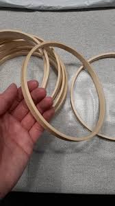 3 pairs of Wooden Embroidery Hoops Set – 4pcs Display Rings for Dream Catchers, Macramé, Wedding & Wall Décor