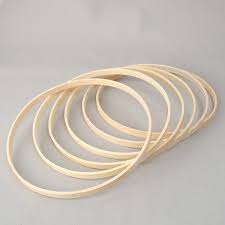 3 pairs of Wooden Embroidery Hoops Set – 4pcs Display Rings for Dream Catchers, Macramé, Wedding & Wall Décor