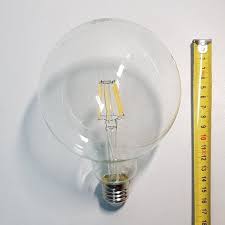 Bonlux 8W G125 LED Globe Light Bulb β E26 Dimmable Vintage Edison Bulb 2700K Warm White (1 Pack)