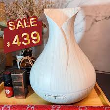 Mini Ultrasonic Aroma Humidifier – 7 Color Changing LED Lights Essential Oil Diffuser