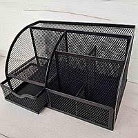 Metal Desk Organizer Pen Pencil Holder – Office Stationery Storage Stand