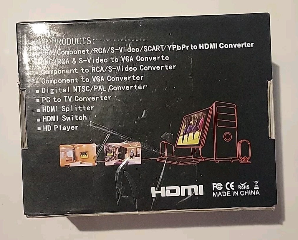 HD Video Processing Full HD Video Converter, VGA, RCA, S-Video, HDMI Converter