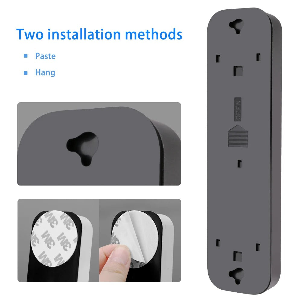 4 LEDs Night Light Portable AAA Battery Powered Cabinet Wall Lamp Sticky Tapes On/Off Night Lamp