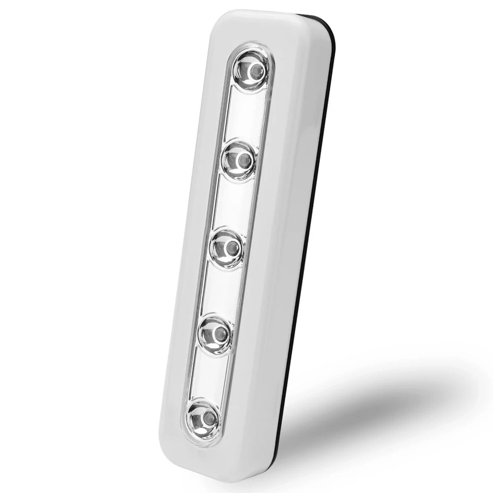 4 LEDs Night Light Portable AAA Battery Powered Cabinet Wall Lamp Sticky Tapes On/Off Night Lamp