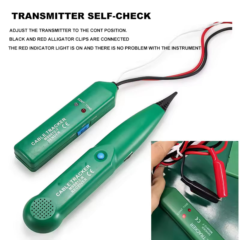 Multi-Functions Cable Tracker Tester Professional Line LAN detector UTP STP Telephone Wire Tracer Breakpoint location Diagnose Tone