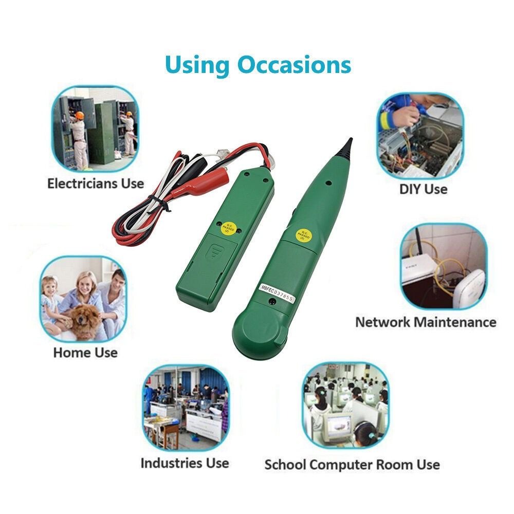 Multi-Functions Cable Tracker Tester Professional Line LAN detector UTP STP Telephone Wire Tracer Breakpoint location Diagnose Tone