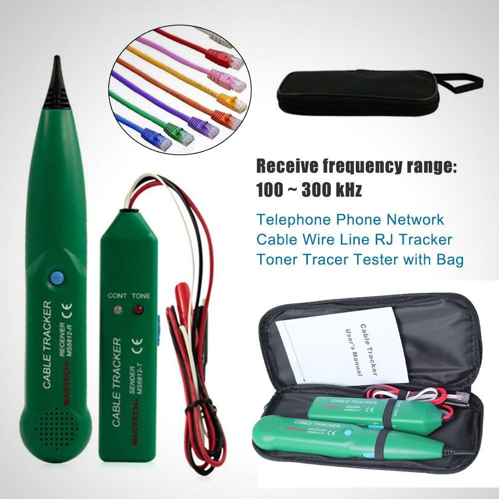 Multi-Functions Cable Tracker Tester Professional Line LAN detector UTP STP Telephone Wire Tracer Breakpoint location Diagnose Tone
