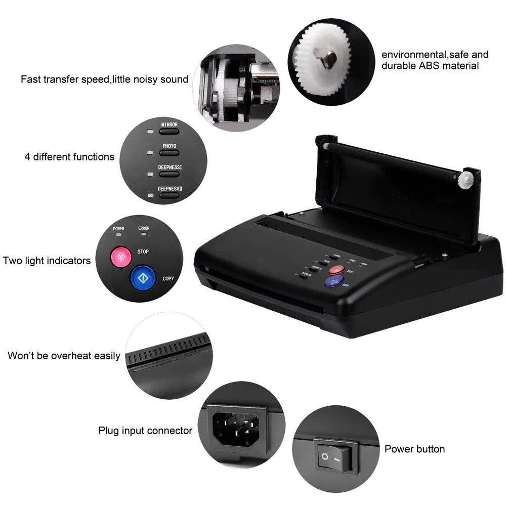Tattoo Transfer Machine Stencils Device Copier Printer Drawing Thermal Tools For Tattoo Photos Transfer Paper Copy For beginner