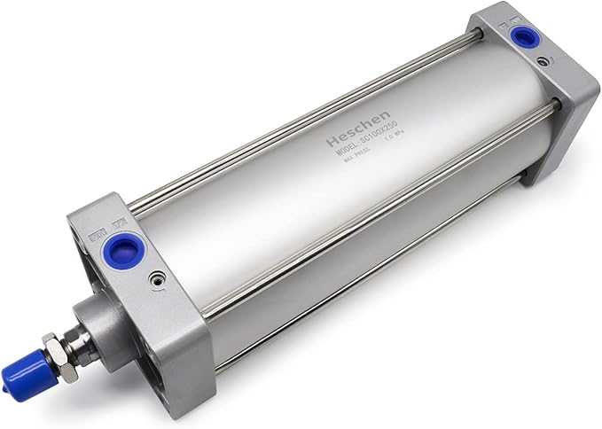 Heschen Pneumatic Standard Cylinder SC 100 250 PT1 2 Port 100mm 4 Bore 250mm10 Stroke Double Acting