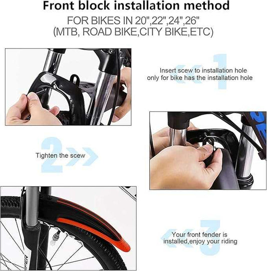 Adjustable Road Mountain Bike Bicycle Cycling Tire Front Rear Mud Guards