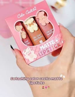 Color Castle Bear Matte lipsticksOf Of 3