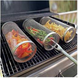 Grill Net 30cm 9cm  Square Round Bbq Grill Hot Cold Smoking Mesh Tube Smoke Generator Stainless Pellet Smoker