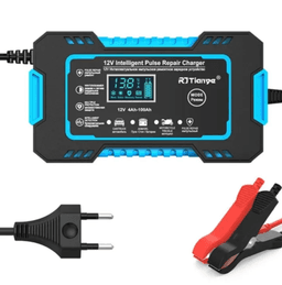 Tianye Intelligent 12V Pulse Repair Charger for Car Motorcycle 12V 6A Battery Charger Battery Tester 12V 6A Pulse Repair Charger Automatic Car Battery Charger Fast Charging 6 or 100AH Full Intelligent For AGM GEL Lead Acid batteries