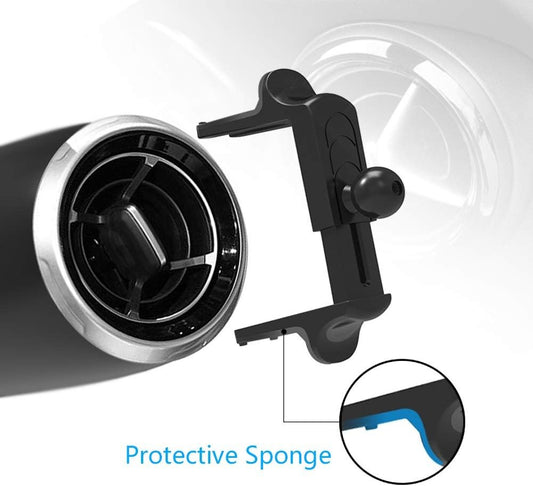 FIEMACH Mobile Phone Holder for Round Ventilations, Round Ventilation Phone Holder Mercedes-Benz/Mini R/Volkswagen Tiguan etc., Suitable for All Circular Air Vents