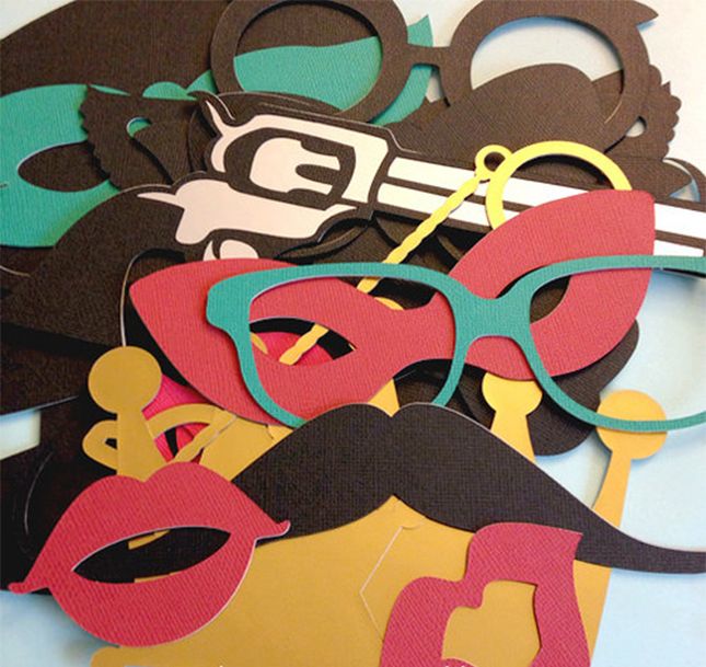 27 pcs PowerTRC Photo Booth Props – Funny Party & Event Set