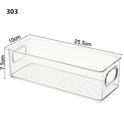 2 pcs Stackable Clear Storage Bins with Handles – Multi-Purpose
