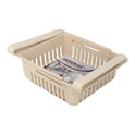 set of 2 Adjustable Fridge Storage Basket | Expandable Plastic Drawer Organizer